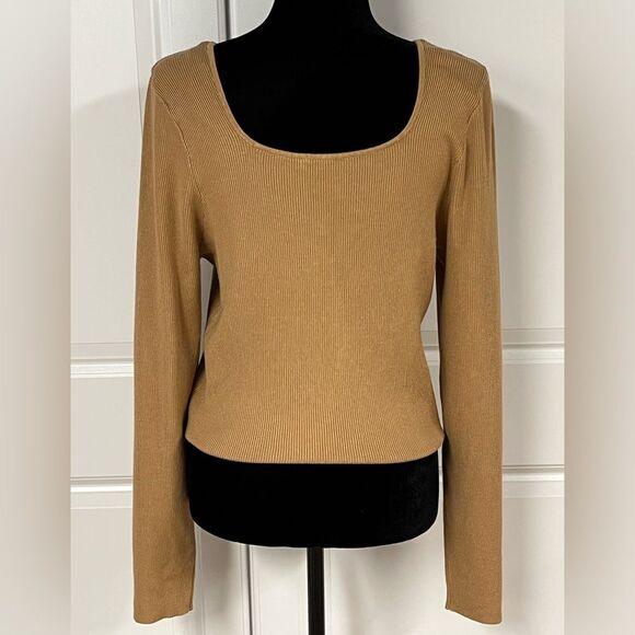 Bar lll Ribbed Square Neck Sweater - Picture 3 of 6